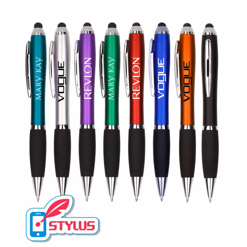 Colored Barrels - Executive - Stylus Pens with Black Grip
