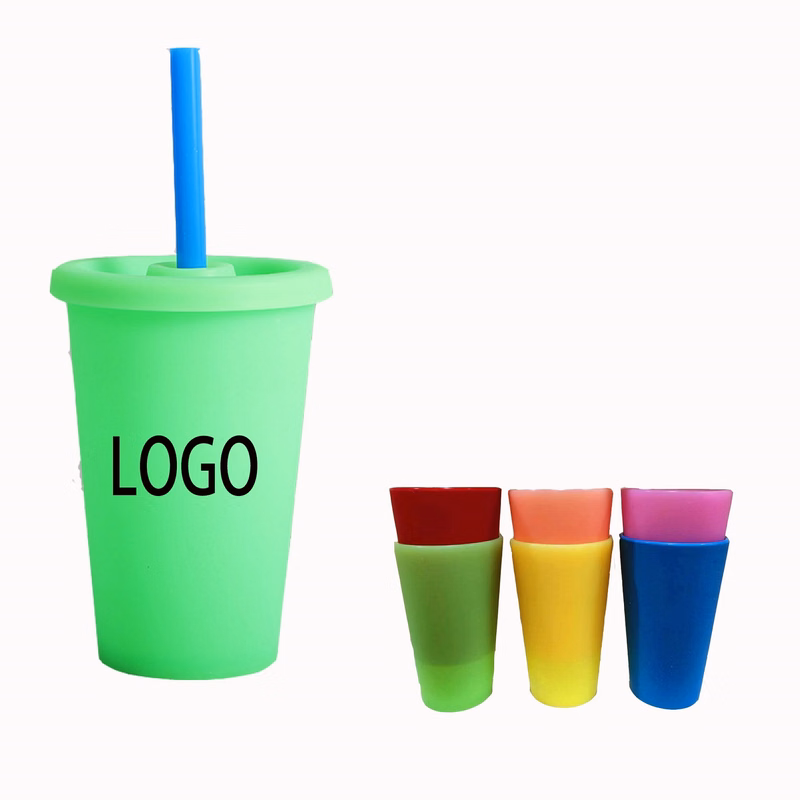 Silicone Tumbler Cup with Lid and Straw
