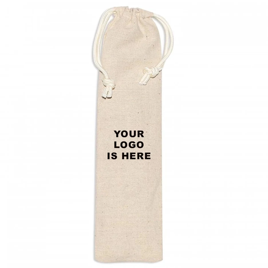 Custom Cotton Straw Pouch/ Pen Gift Bag 1