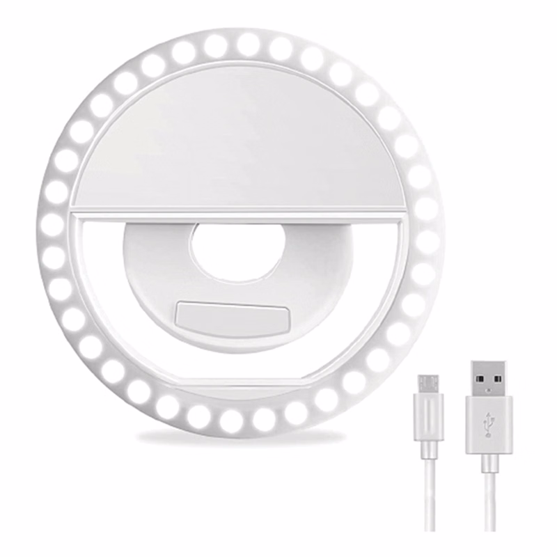 LED Selfie Ring Light for Mobile & Webcam