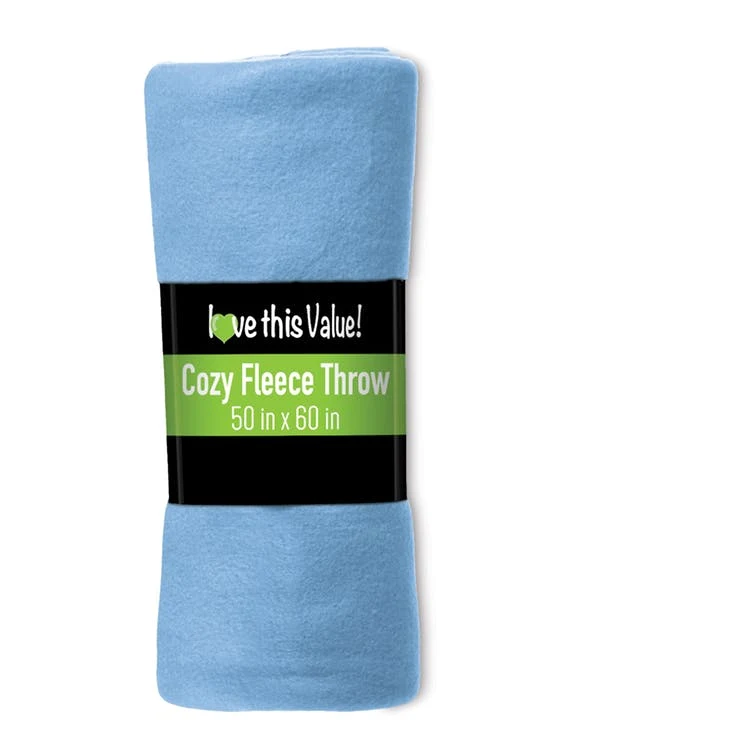 Fleece Blankets - Baby Blue 50" x 60" 1