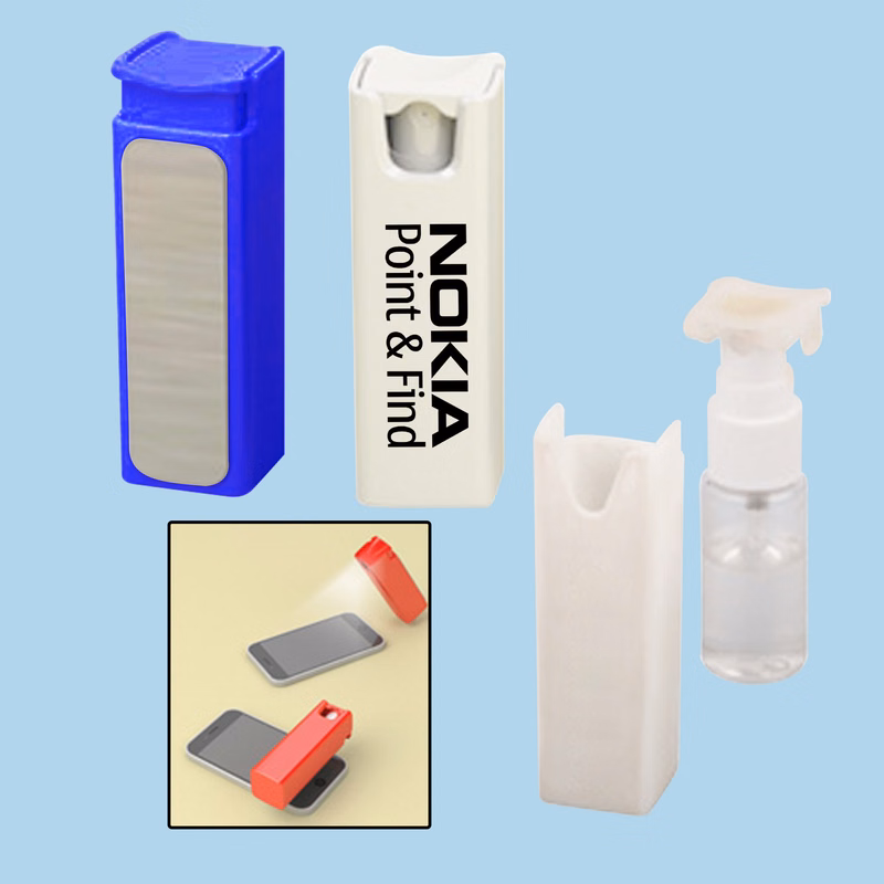 0.35 Oz.Spray Bottle with Sanitizer & Cleaner for Cell Phone
