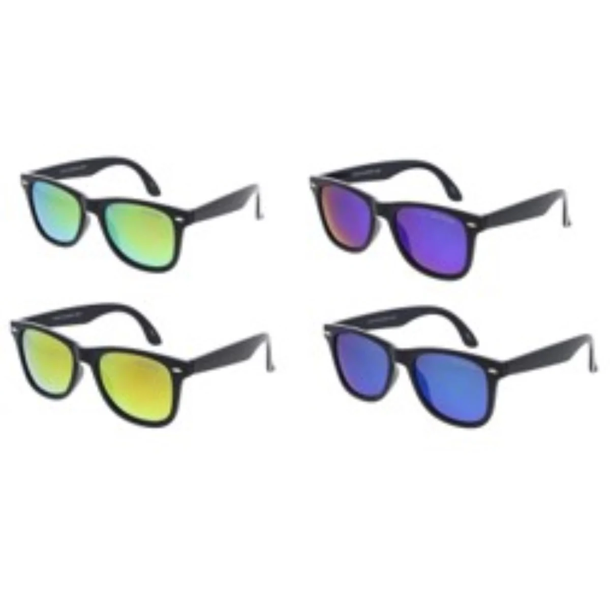 Assorted Mirror Frame Plastic Sunglasses Polarized Lens 1