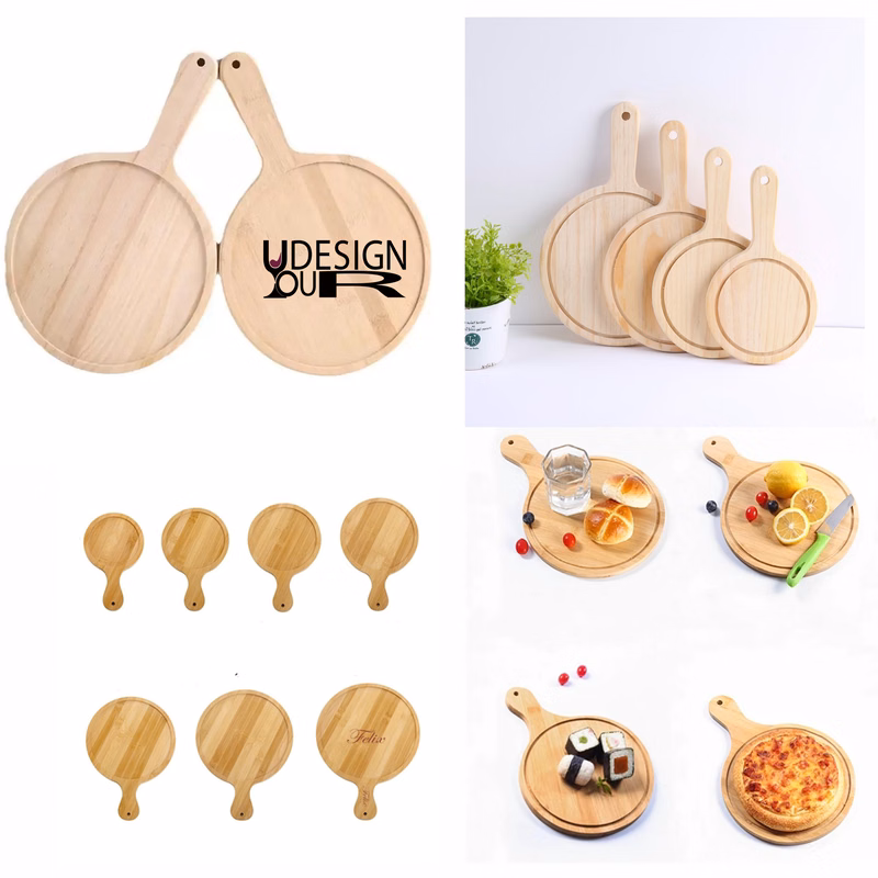 9" Thick Wooden Pizza Board MOQ 10pcs