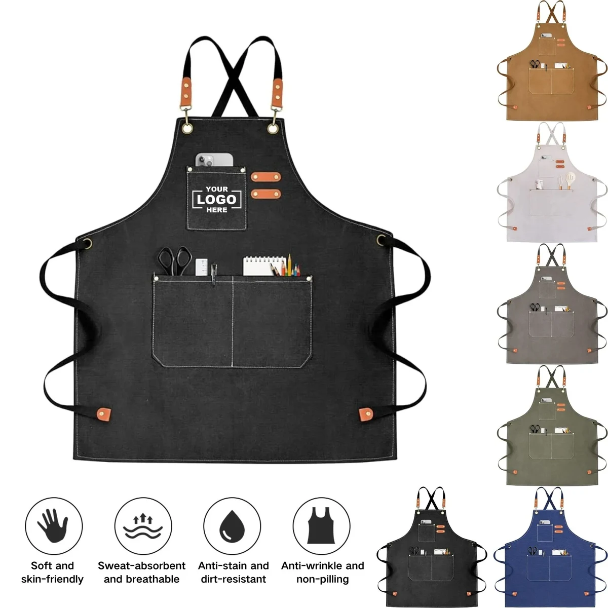 Multi Functional Breathable Thick Canvas Apron 1