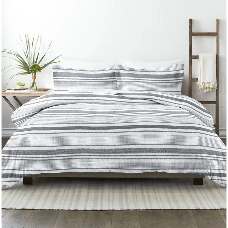 Duvet Cover Sets - Vintage Stripe Queen 3 Piece 1