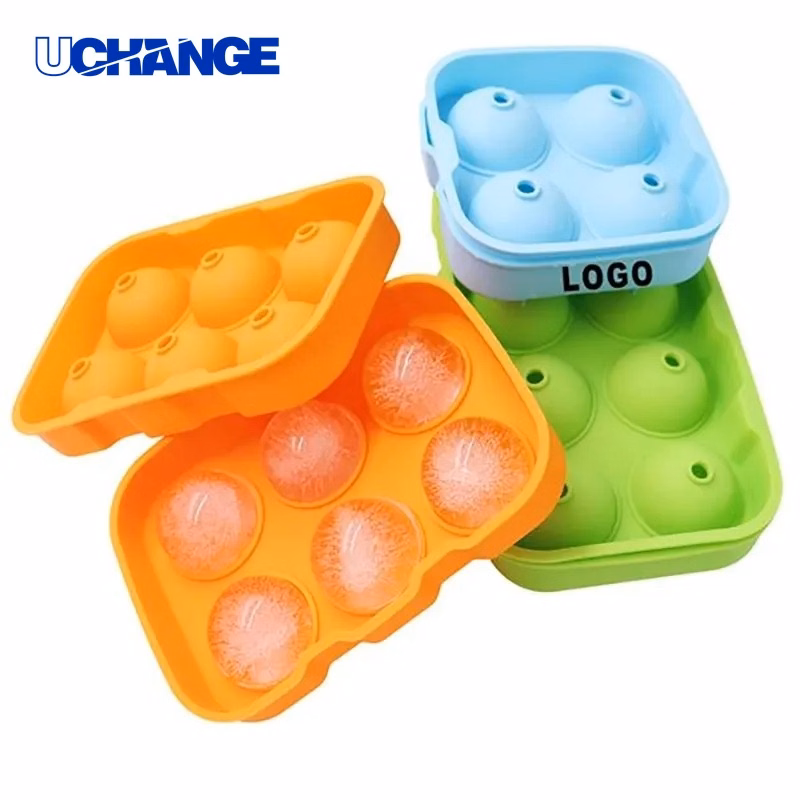 Silicone Ice Sphere Mold Set of Four for Drinks