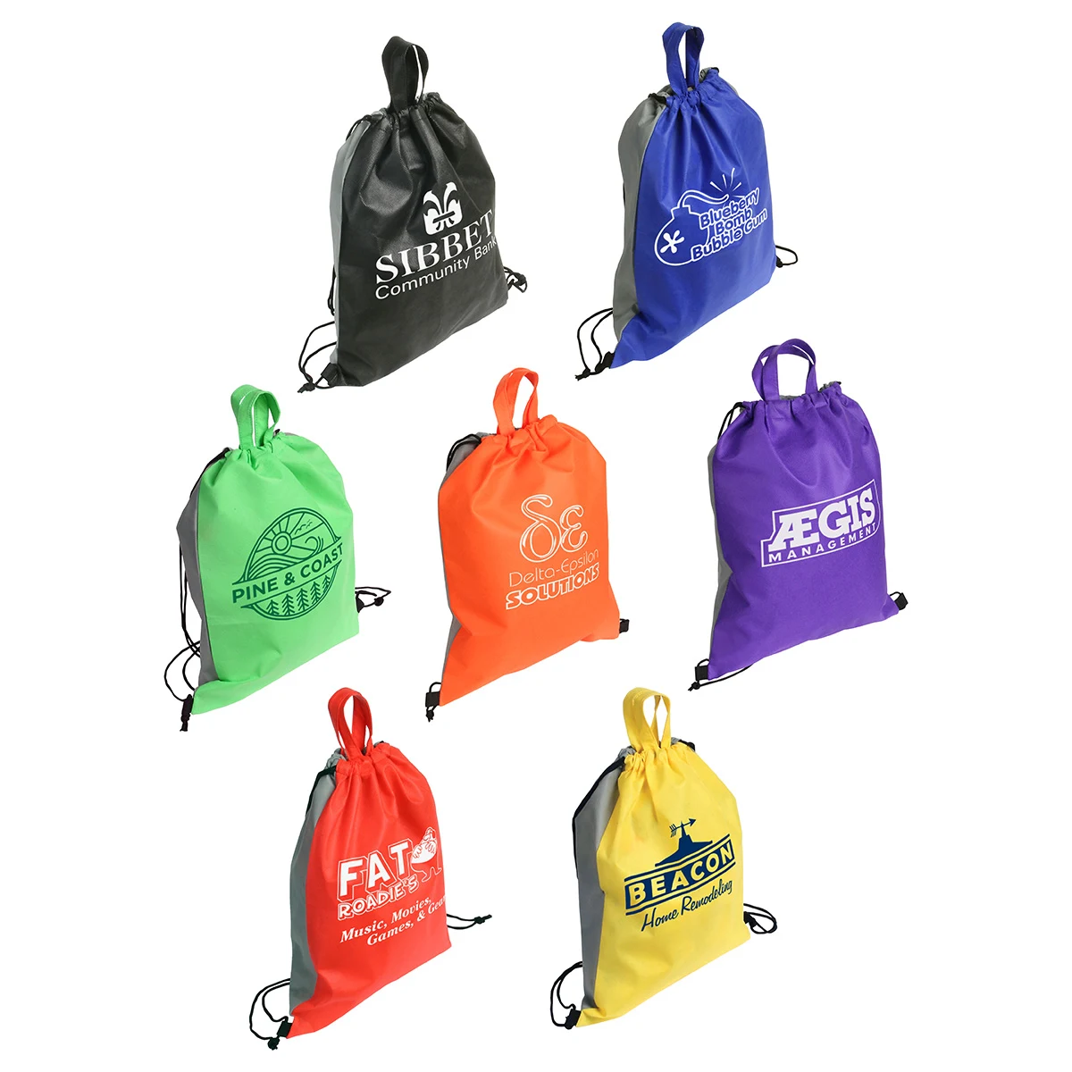Glide Right Non-Woven Drawstring Bag 1