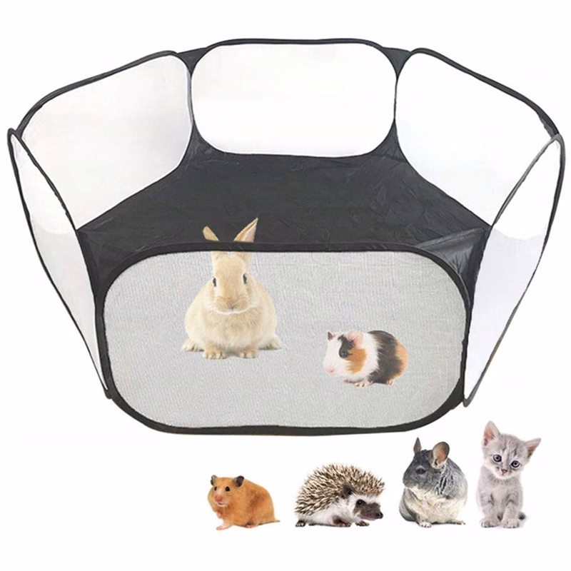 Clear Pet Playpen Pop Open