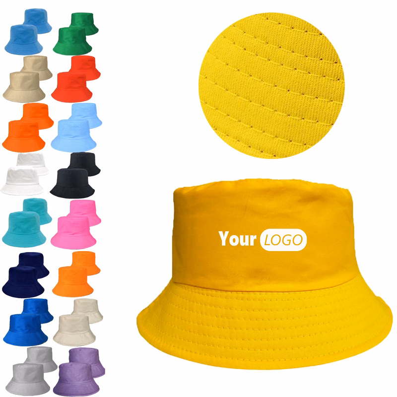 MOQ 20 Summer-Style Cotton Bucket Hat