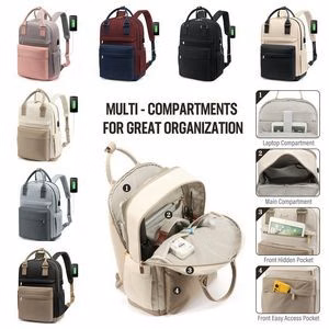 Laptop Backpack for Women Men 15.6 Inch Laptop Bag