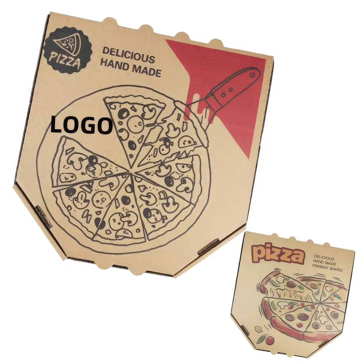 Custom Hexagon Pizza Box 1