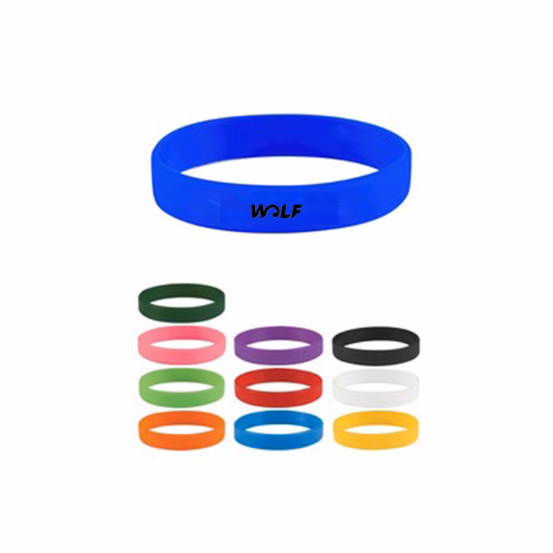 Custom Silicone Silkscreen Wristband Rubber Bracelet