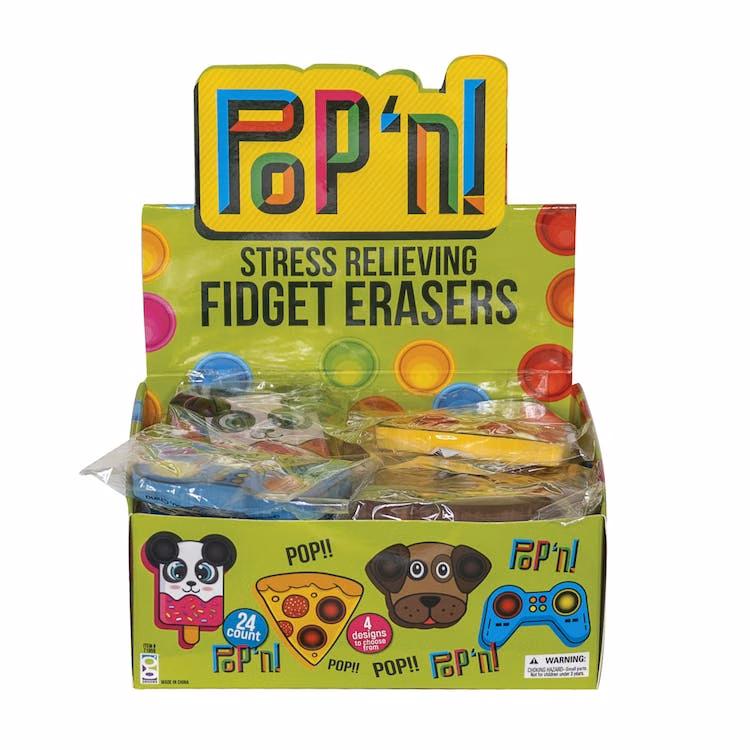 Pop 'n! Erasers - Fidget Erasers 4 Designs