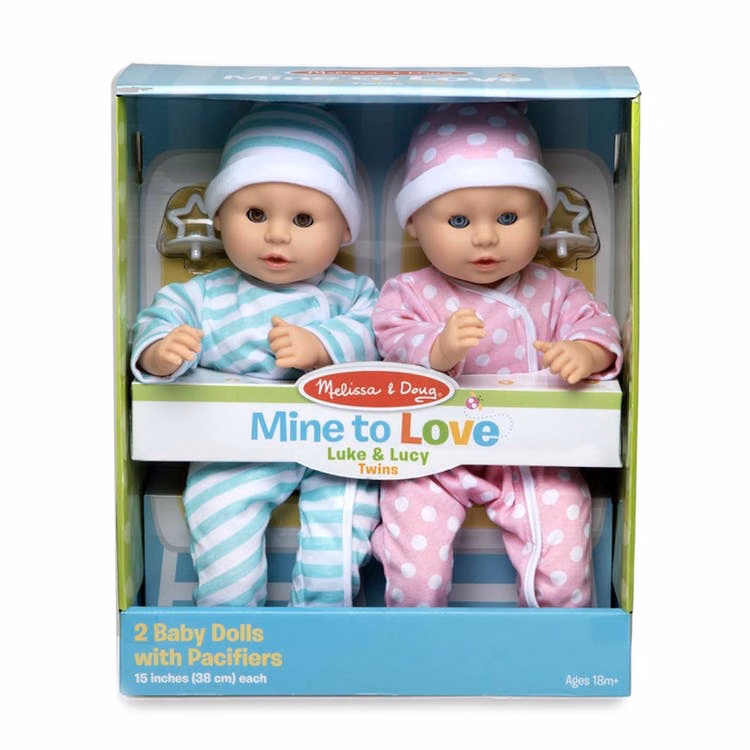 Melissa & Doug Twin Baby Dolls - 15"