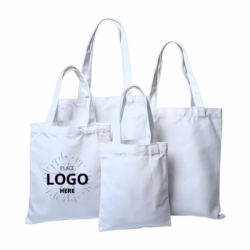 Zippered Canvas Shoulder Bag