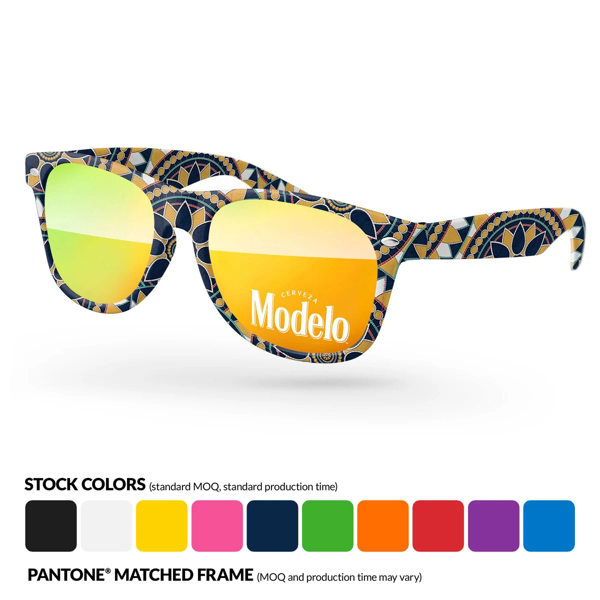 Full-Color sublimation Retro Mirror Sunglasses 1