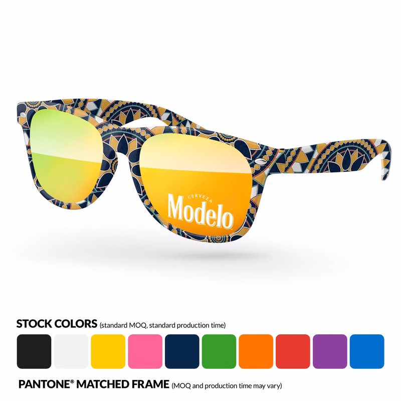 Full-Color sublimation Retro Mirror Sunglasses