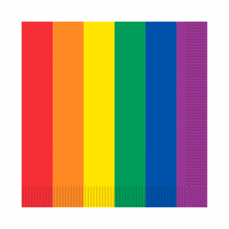 Rainbow Beverage Napkins