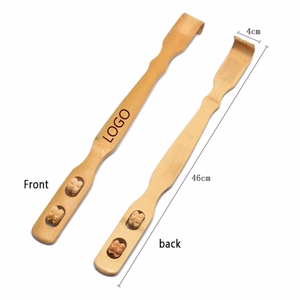 Custom Printed Wooden Back Scratchers with Roller