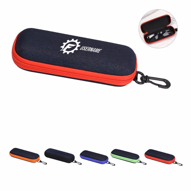 Portable Zipper Glasses Case