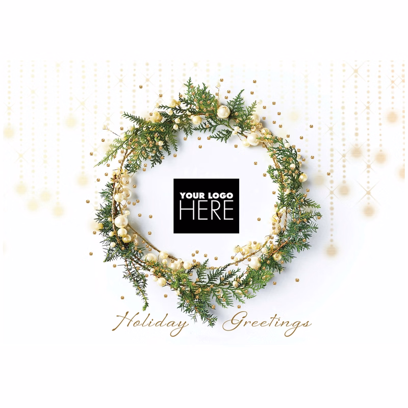 Glistening with Charm Holiday Logo Cards