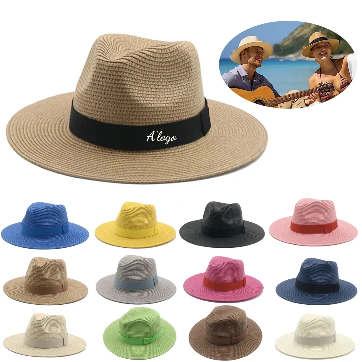 Wide Brim Straw Panama 1