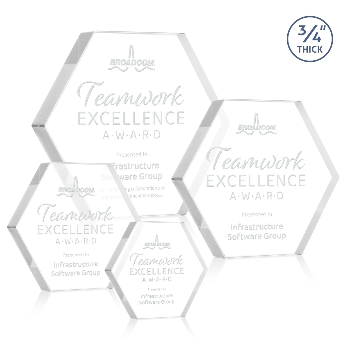 Gilford Hexagon Award - Clear 1