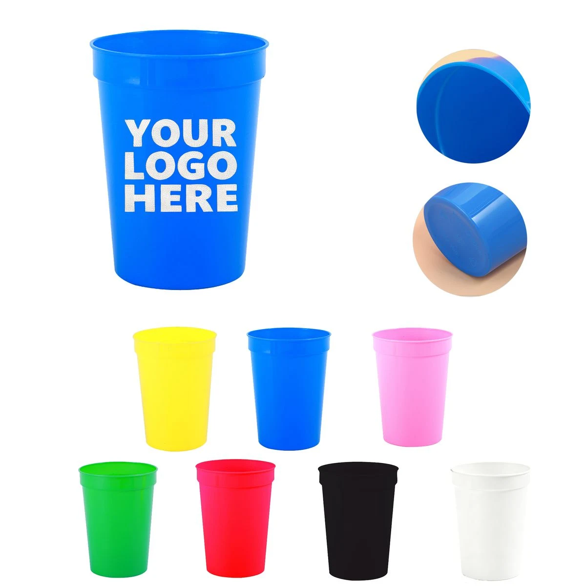 Customizable 12oz Colored Plastic Cup 1