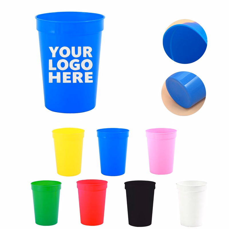 Customizable 12oz Colored Plastic Cup