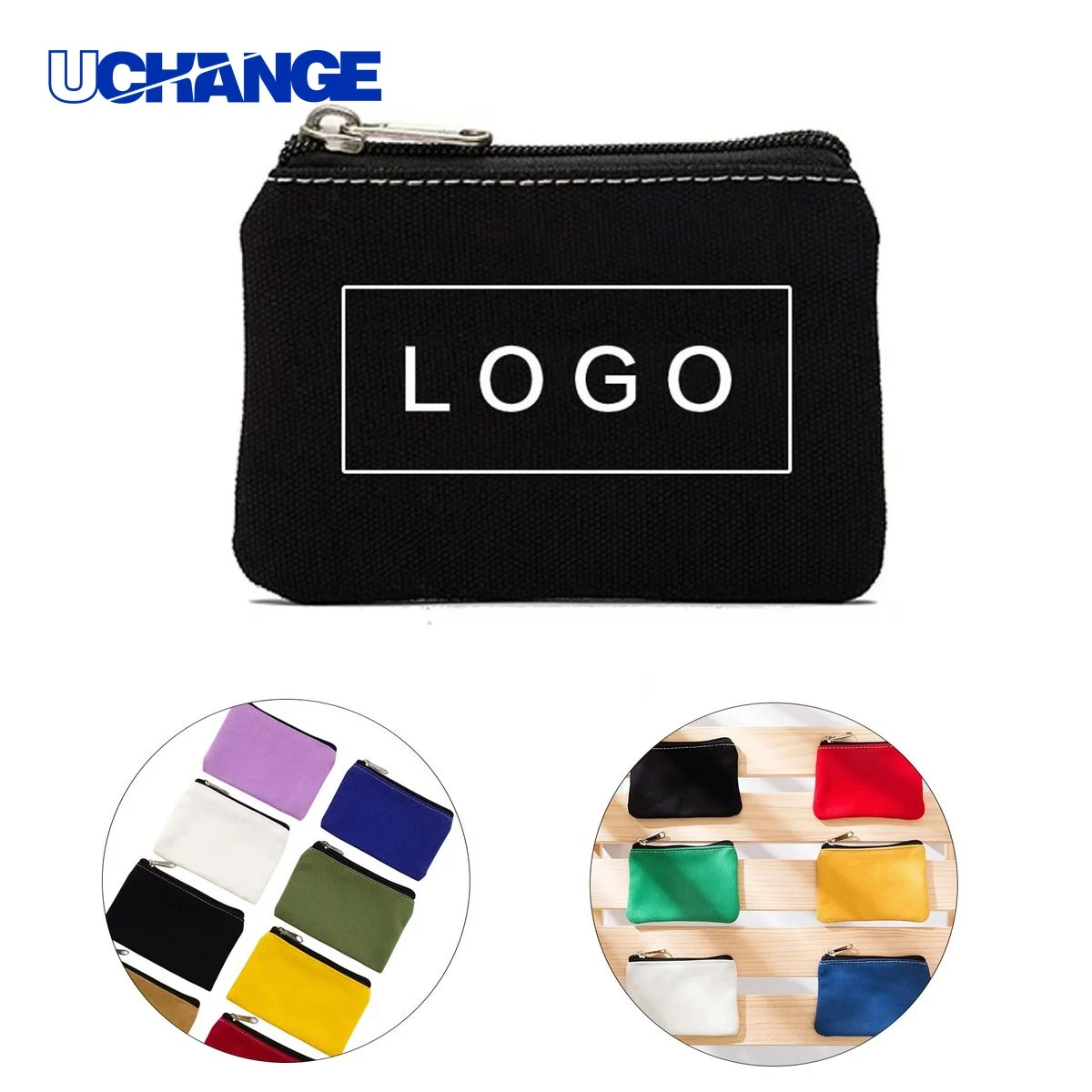 Canvas Zipper Coin Purse Pouch for Storage 1