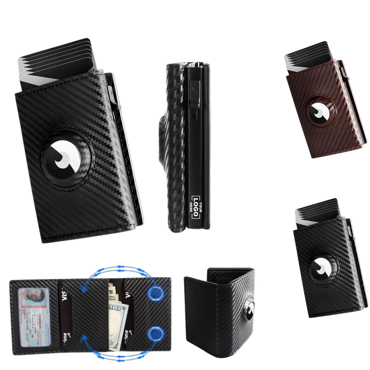 Large Capacity Portable RFID Men's Wallet 1