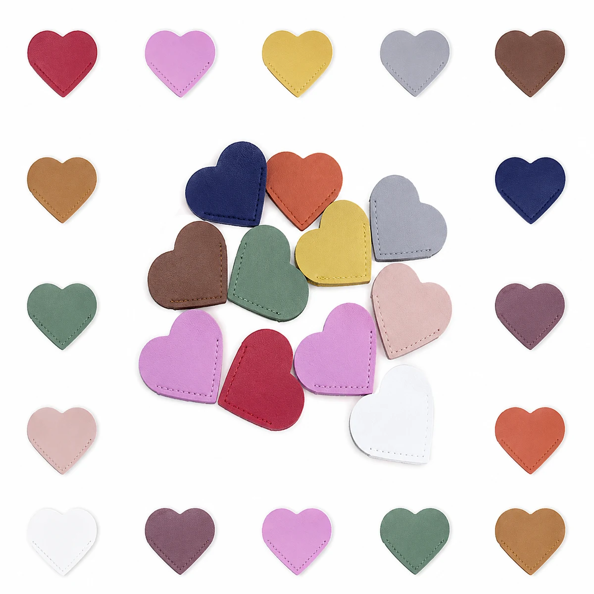 Faux Leather Heart-Shaped Page Marker 1