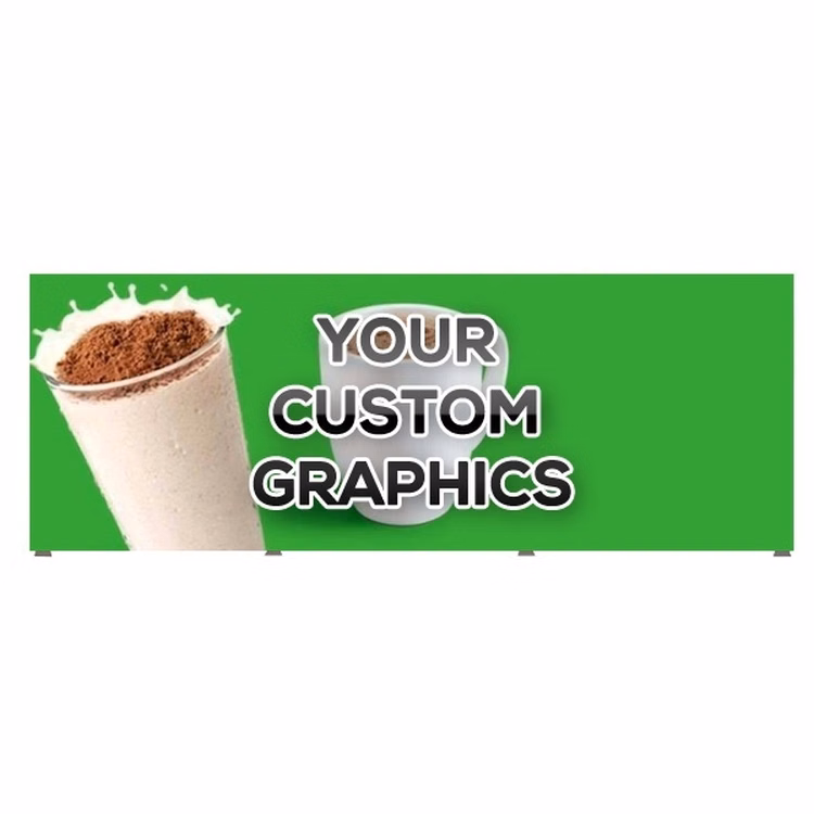 Fabric Frame Backwall Display 20ft-Single Sided