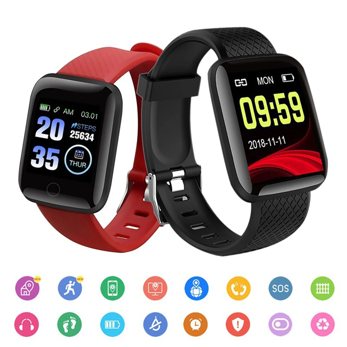 Silicone Wristband Smart Watch 1