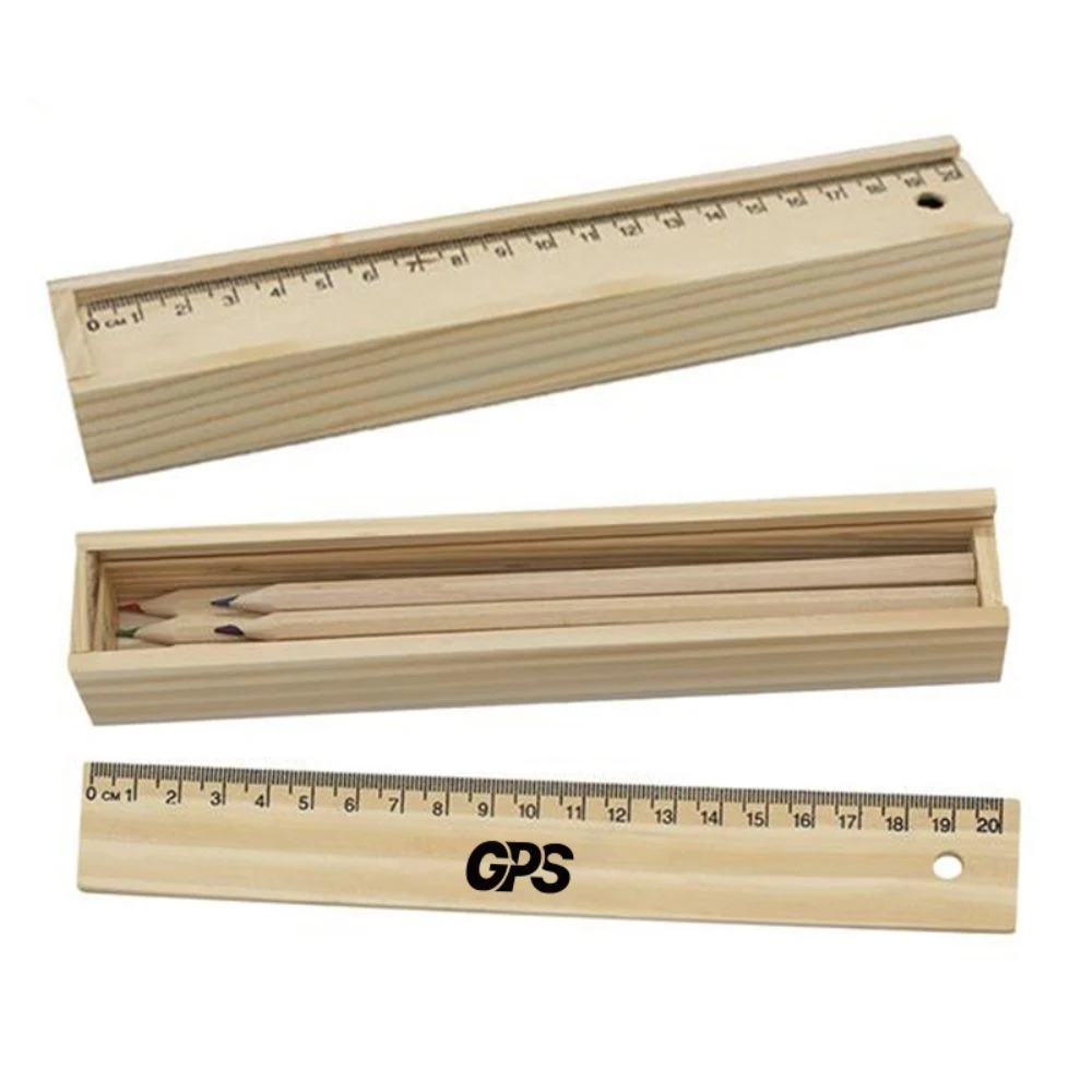 8 1/4 " Pencil and Ruler Set In Box 1