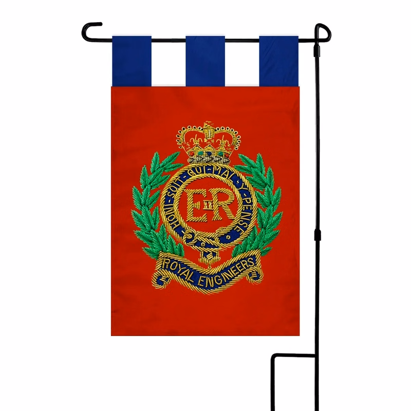 Custom Embroidered Garden Flag 12" x 18" Silk Poly