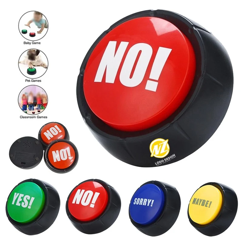 Interactive Press-Type Yes/No Buzzer Button Toy 1