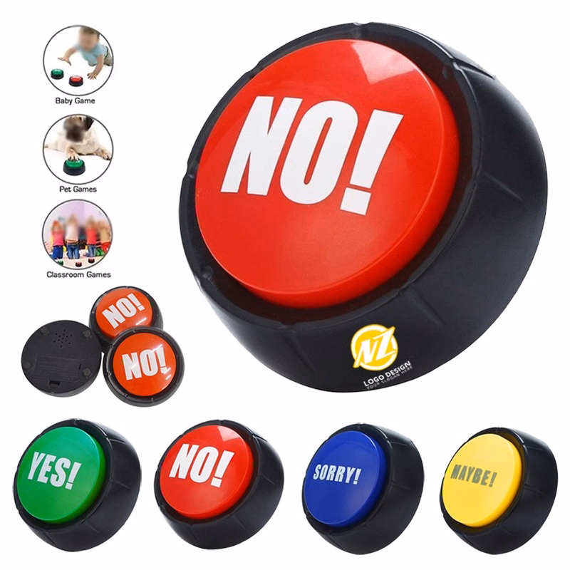 Interactive Press-Type Yes/No Buzzer Button Toy
