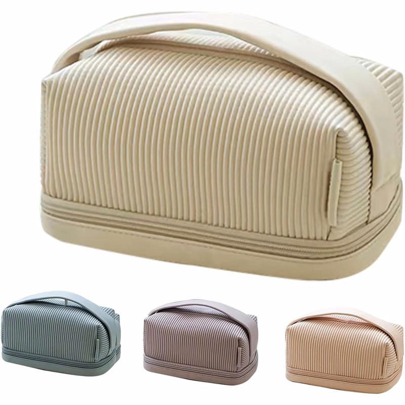 Cream Toast Makeup Bag