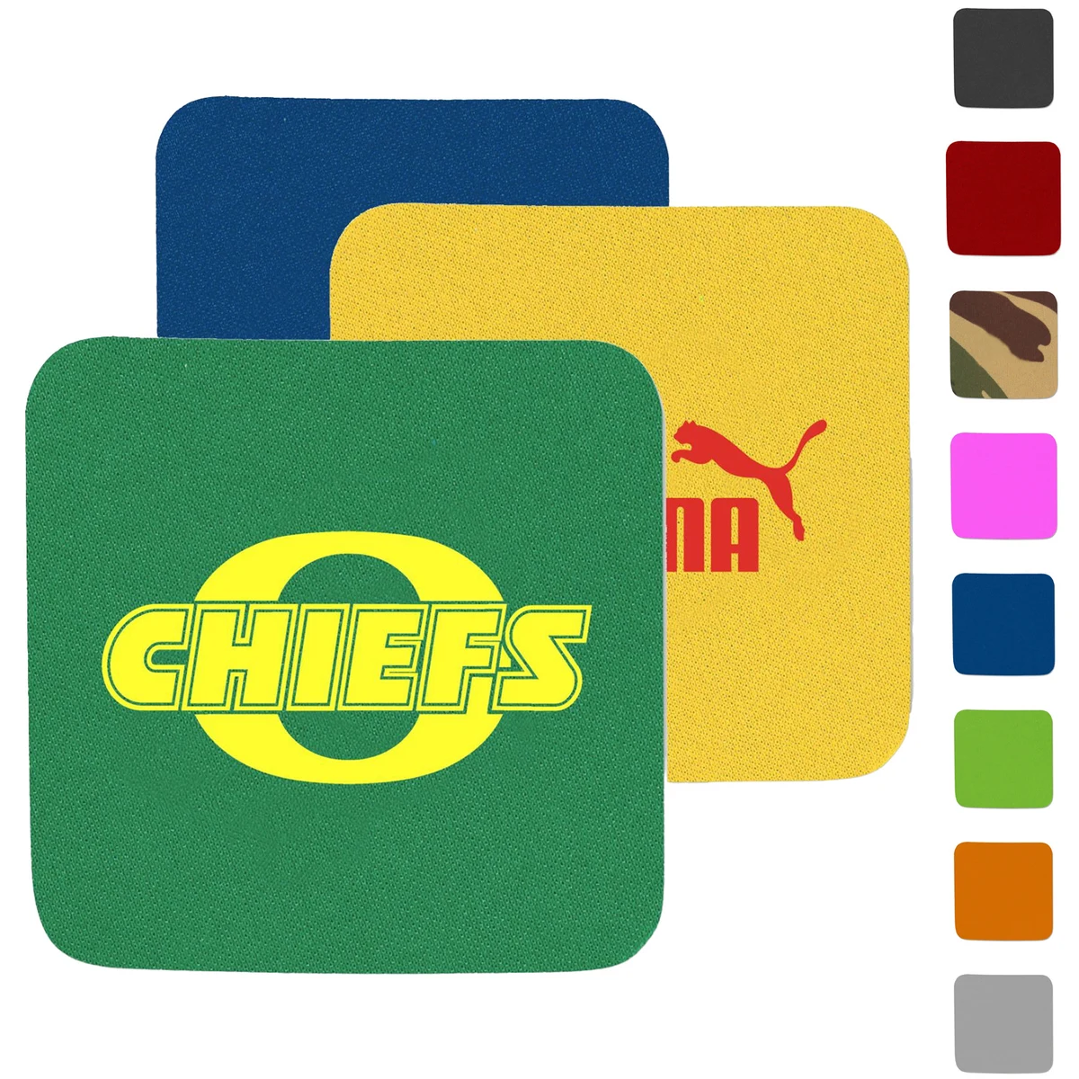 USA Printed 4" Square Coaster w/ Custom Logo 1