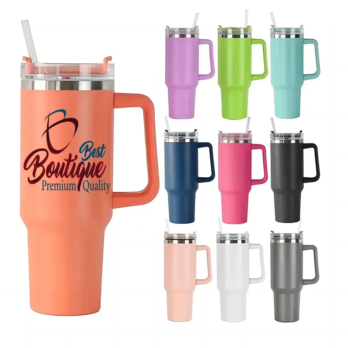 40 oz Tumbler Insulated Stainless Steel Mug Water Bottle 1