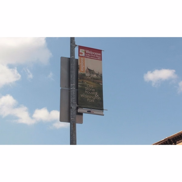 Digitally Printed Acrylic Street Banner