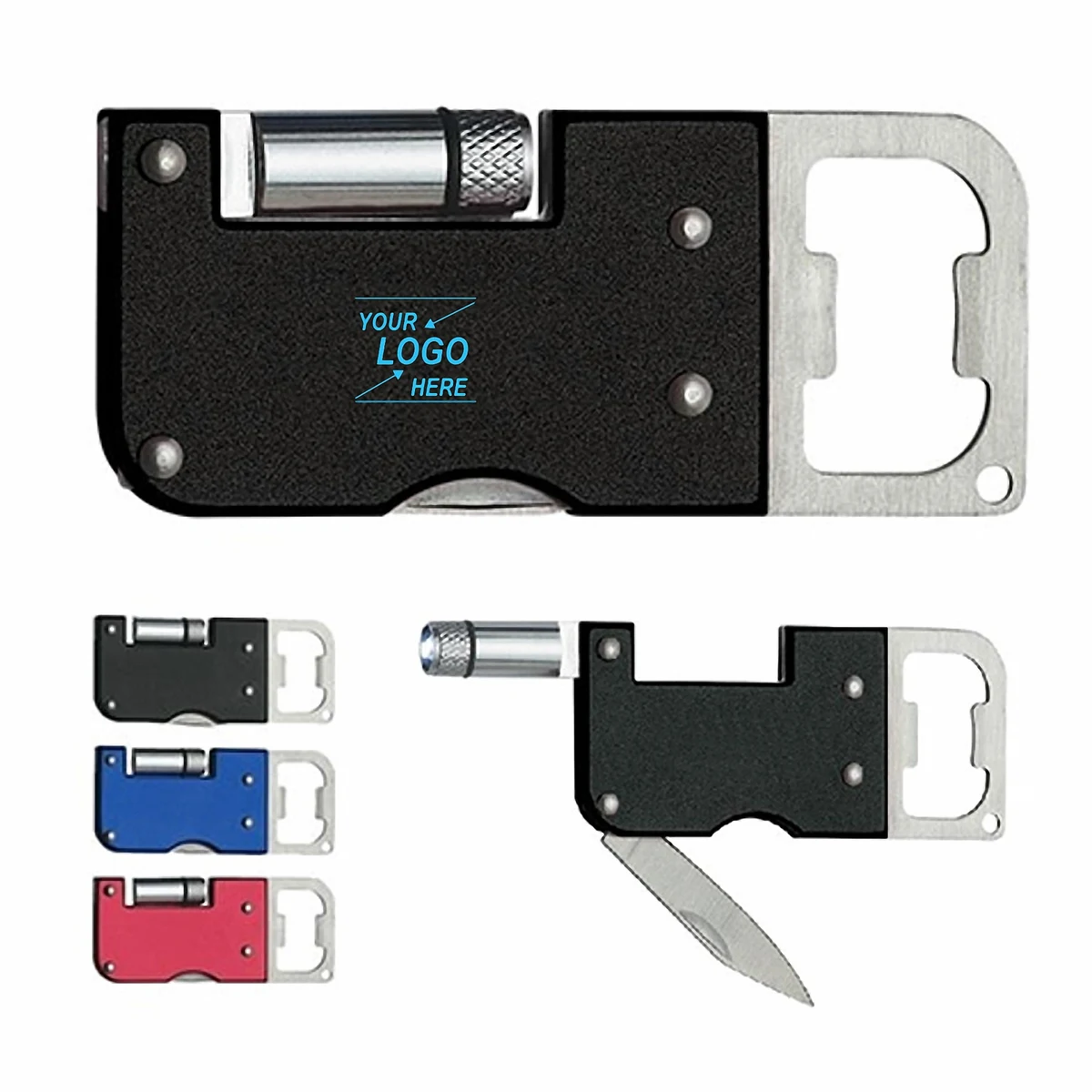 Multifunctional Beer Opener with Knife and LED Light 1