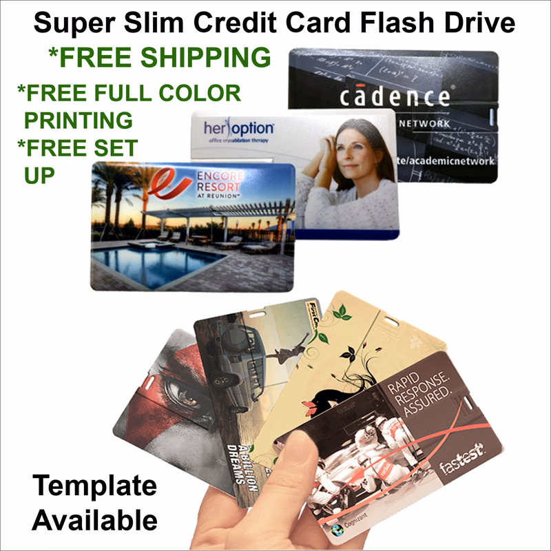 Super Slim Credit Card Flash Drive 4 GB