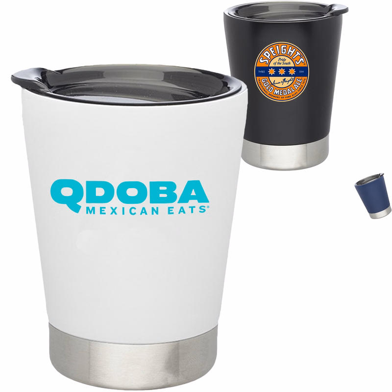 12 oz. Vacuum Insulated Double Wall Stainless Steel Travel Mugs