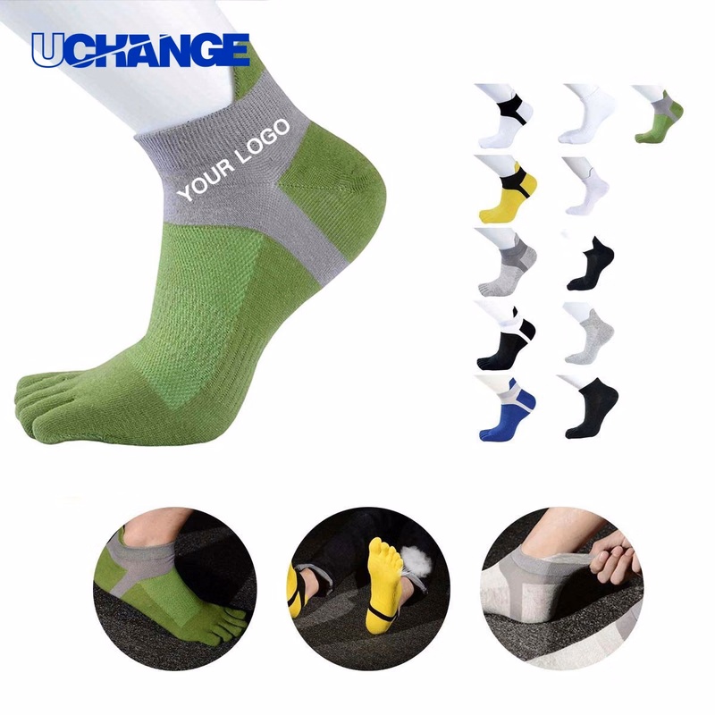 Moisture Resistant Sports Socks with Toe Design for Training