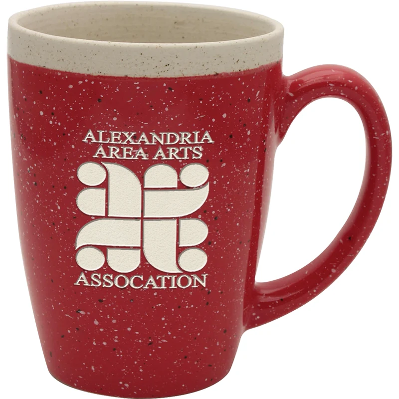 16 oz. Adobe Ceramic Mug - Deep Etched 1