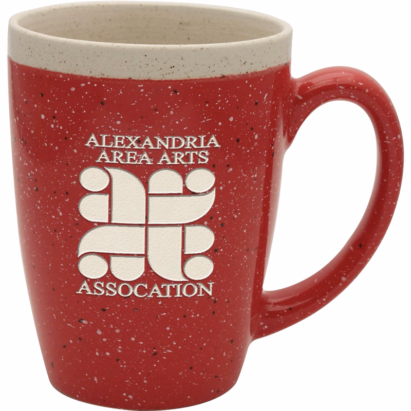 16 oz. Adobe Ceramic Mug - Deep Etched