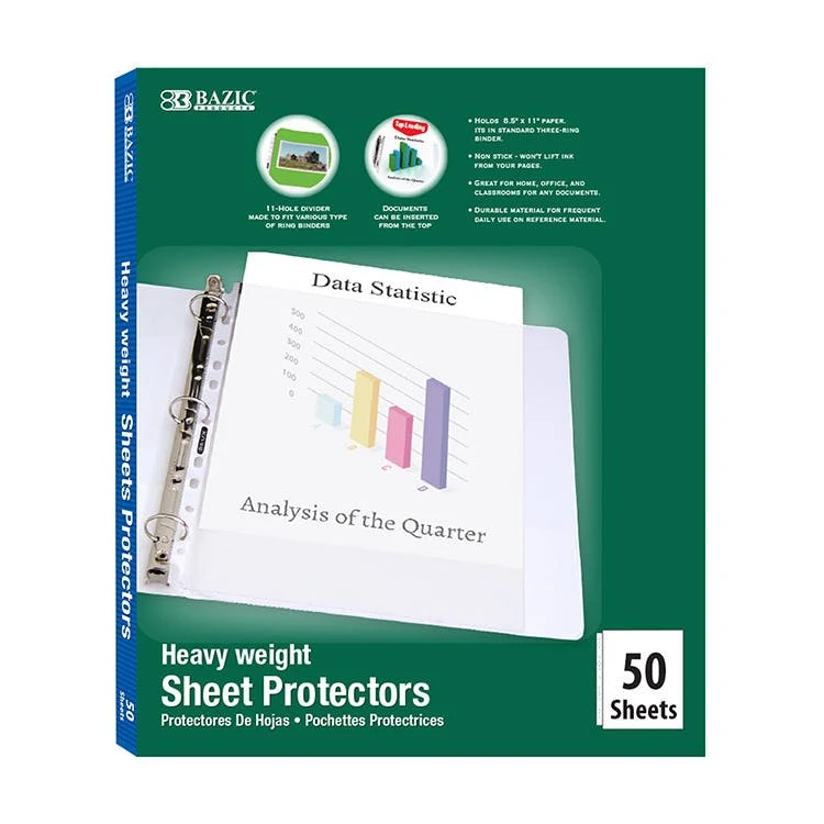 Heavy Duty Sheet Protectors - Top Load 11.5" x 8.5" 1
